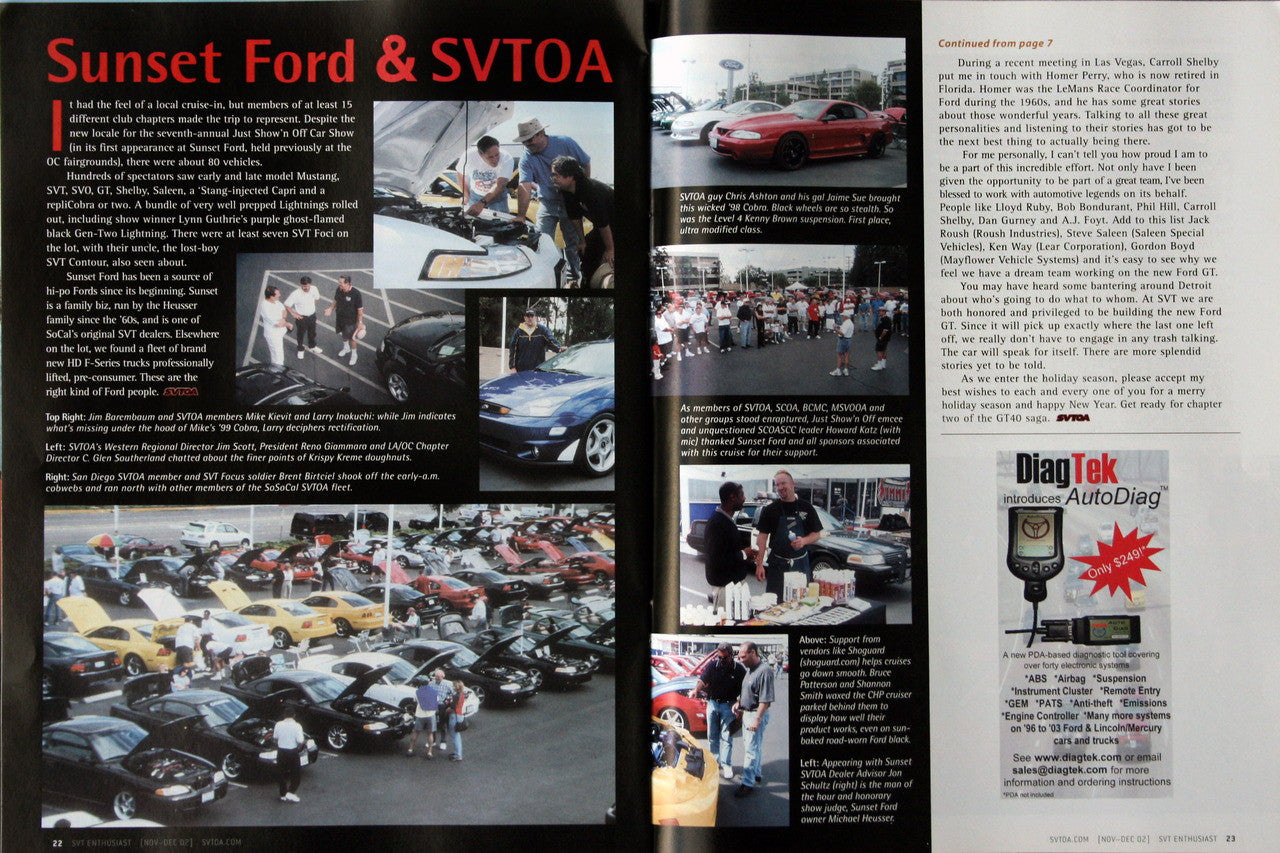 SVT Enthusiast Magazine - November 2002