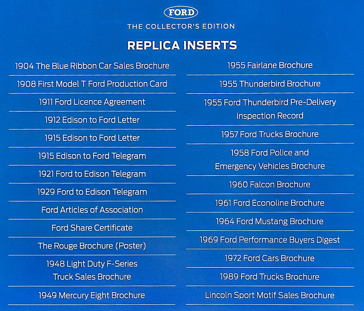 Ford - The Collector's Edition