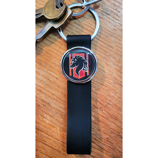 Mustang II Silicone Keychain with Insert