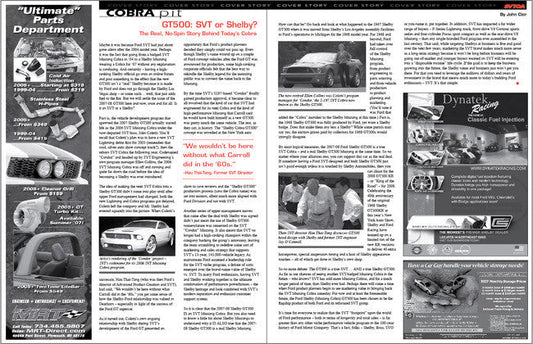 SVT Enthusiast Magazine Vol 1 Issue 1 - 2007