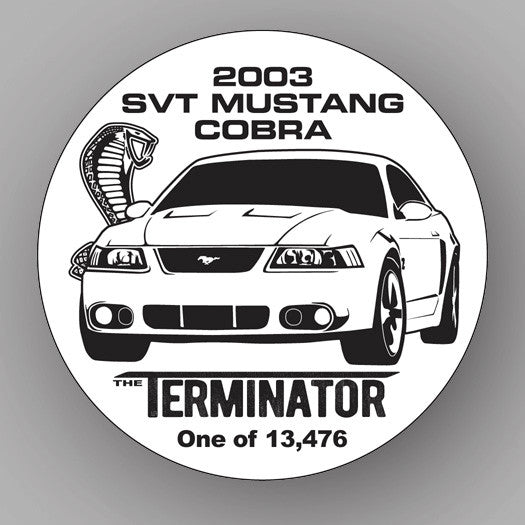 SVT Cobra "TERMINATOR" Window Cling