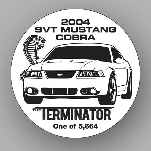 SVT Cobra "TERMINATOR" Window Cling