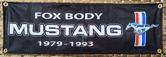 Mustang & Ford Fabric Garage Banners - 36x12"