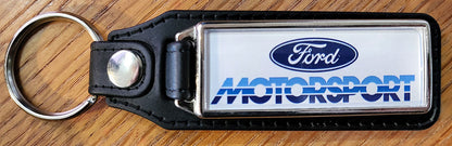 Motorsport 3-Color Leather Keychain