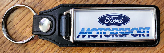 Motorsport 3-Color Leather Keychain