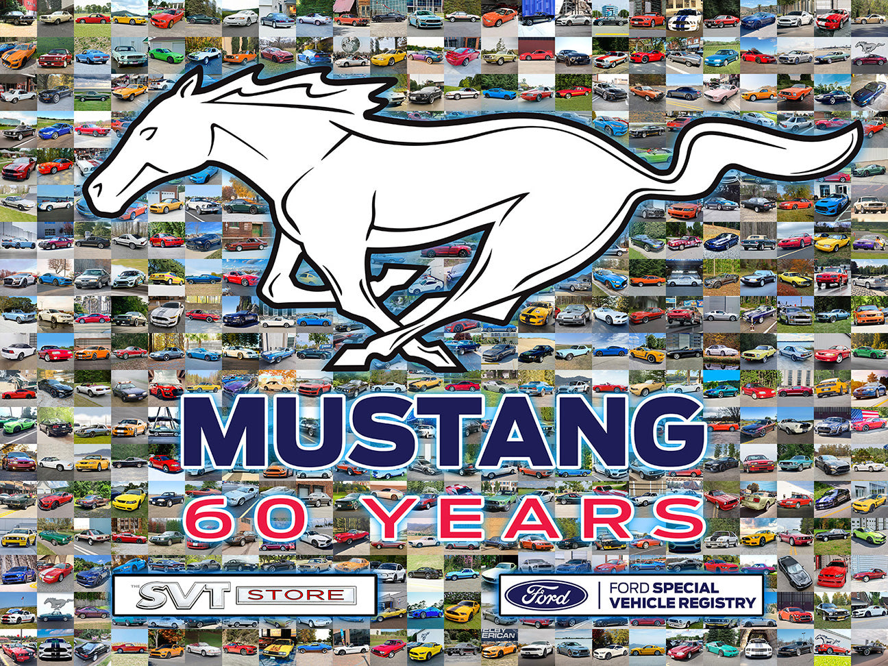 Mustang 60 Years Poster