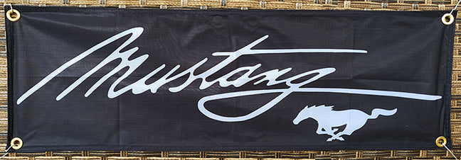 Mustang & Ford Fabric Garage Banners - 36x12"