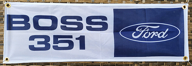 Mustang & Ford Fabric Garage Banners - 36x12"