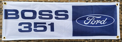 Mustang & Ford Fabric Garage Banners - 36x12"
