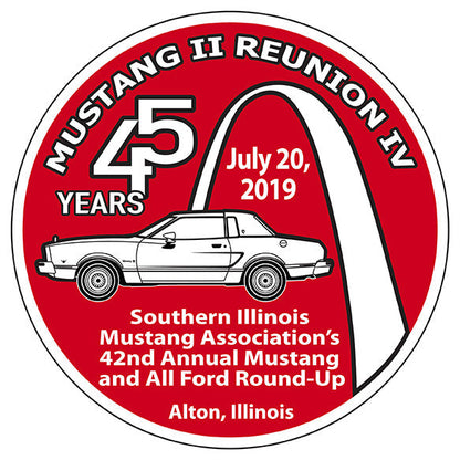 Mustang II Reunion WINDOW CLINGS