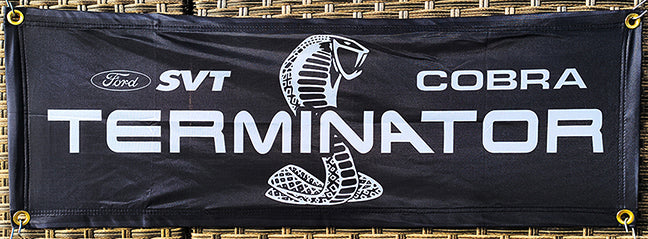 Mustang & Ford Fabric Garage Banners - 36x12"