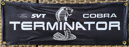 Mustang & Ford Fabric Garage Banners - 36x12"
