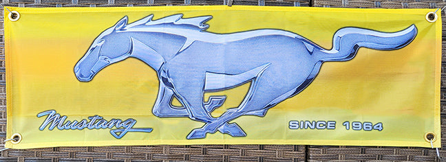 Mustang & Ford Fabric Garage Banners - 36x12"