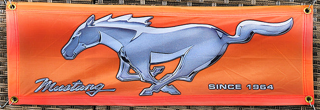 Mustang & Ford Fabric Garage Banners - 36x12"
