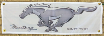 Mustang & Ford Fabric Garage Banners - 36x12"