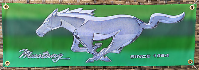 Mustang & Ford Fabric Garage Banners - 36x12"