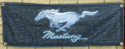 Mustang & Ford Fabric Garage Banners - 36x12"