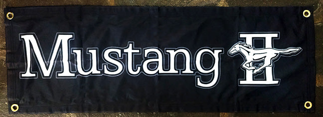 Mustang & Ford Fabric Garage Banners - 36x12"