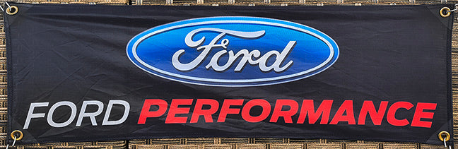 Mustang & Ford Fabric Garage Banners - 36x12"