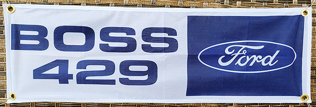 Mustang & Ford Fabric Garage Banners - 36x12"