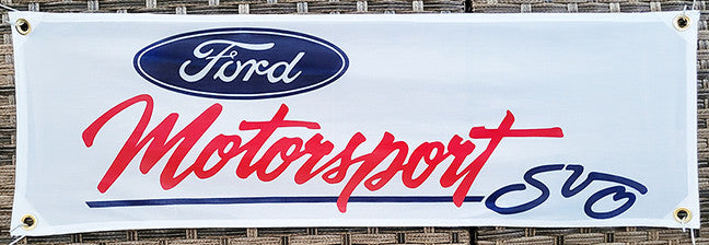 Mustang & Ford Fabric Garage Banners - 36x12"