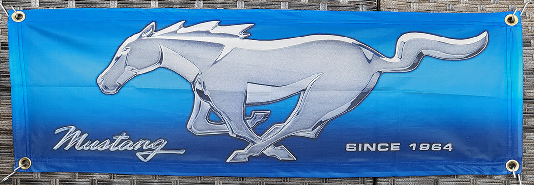 Mustang & Ford Fabric Garage Banners - 36x12"