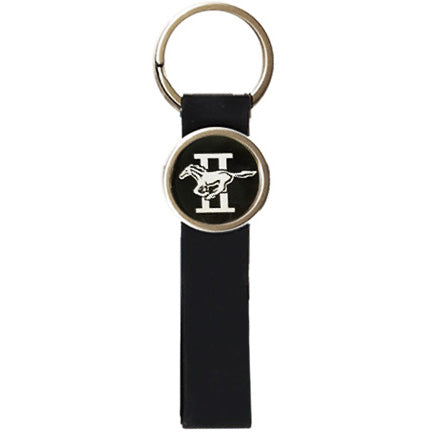 Mustang II Silicone Keychain with Insert
