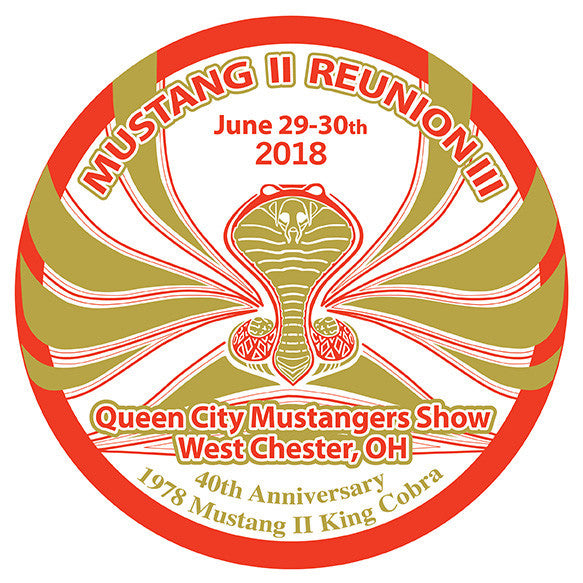 Mustang II Reunion WINDOW CLINGS