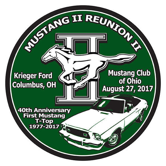 Mustang II Reunion WINDOW CLINGS