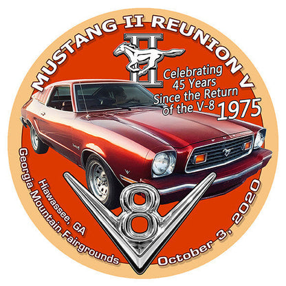 Mustang II Reunion WINDOW CLINGS