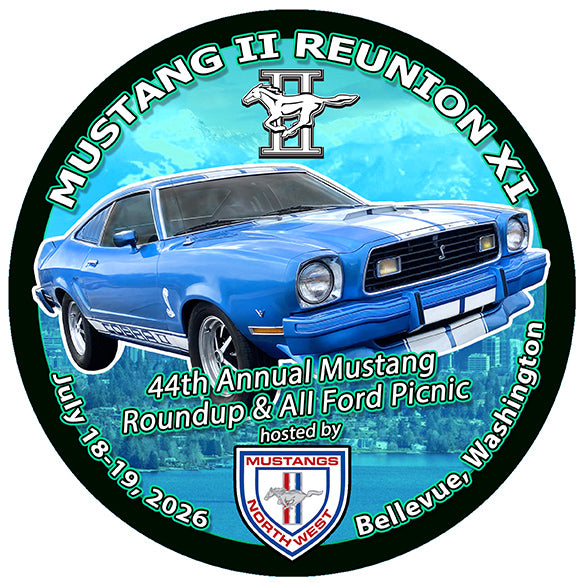 Mustang II Reunion WINDOW CLINGS