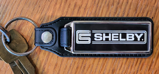 SHELBY CS Logo Leather Keychain