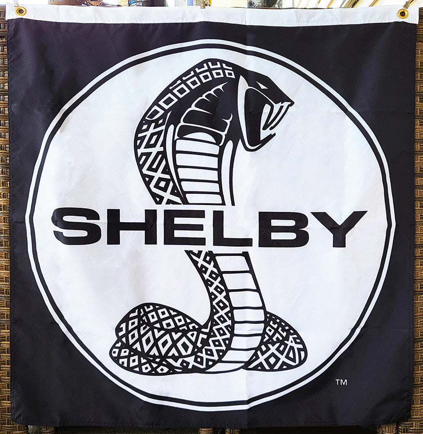 Shelby Tiffany Snake Wall Flag - Black