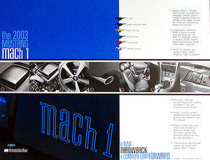 2003 Mustang Mach1 Tech Card - Set of 2