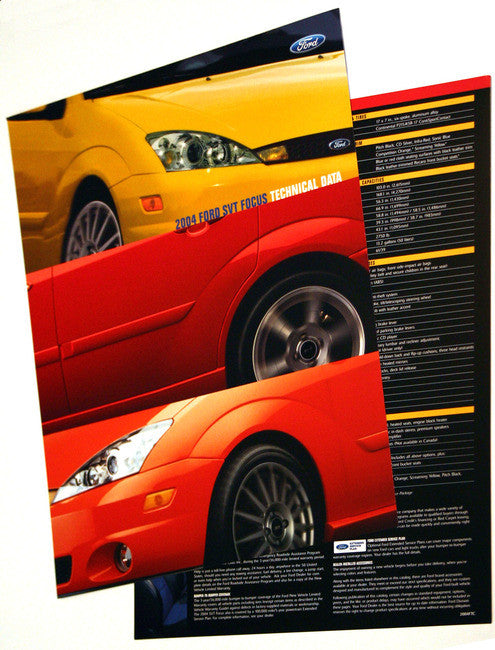 2004 SVT Focus Tech Card - Set of 2