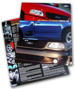 2004 SVT Lightning Tech Card - Set of 2
